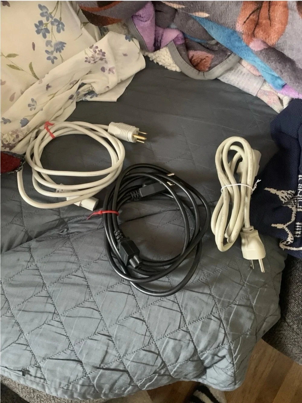 Three Power Cable For Desktop Computers
